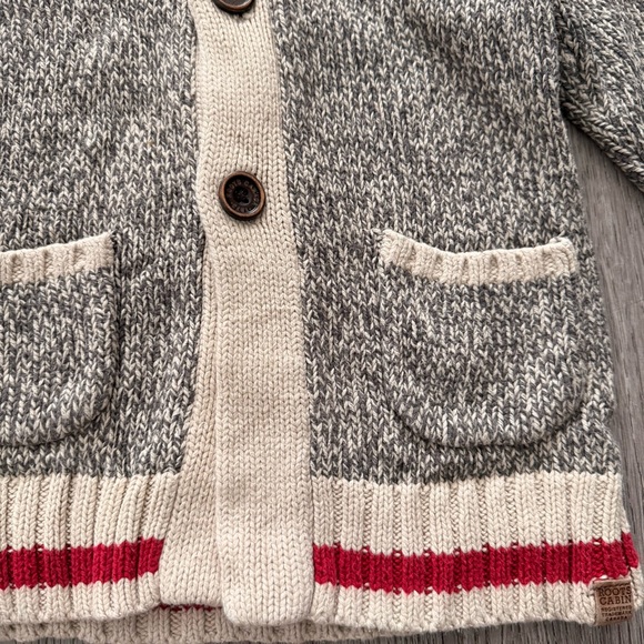 Roots Cabin kids knit hooded cardigan sweater 2t - Picture 2 of 6